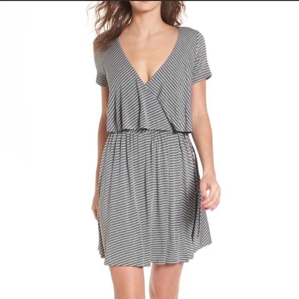 Nordstrom Dee Elly Striped Wrap Dress